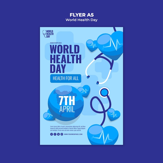 PSD world health day template design