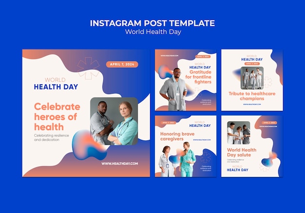 World health day template design