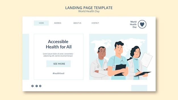 PSD world health day web template