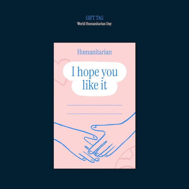 World humanitarian day template design