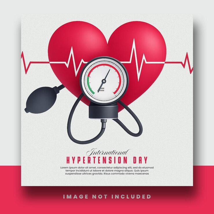PSD world hypertension day editable psd template
