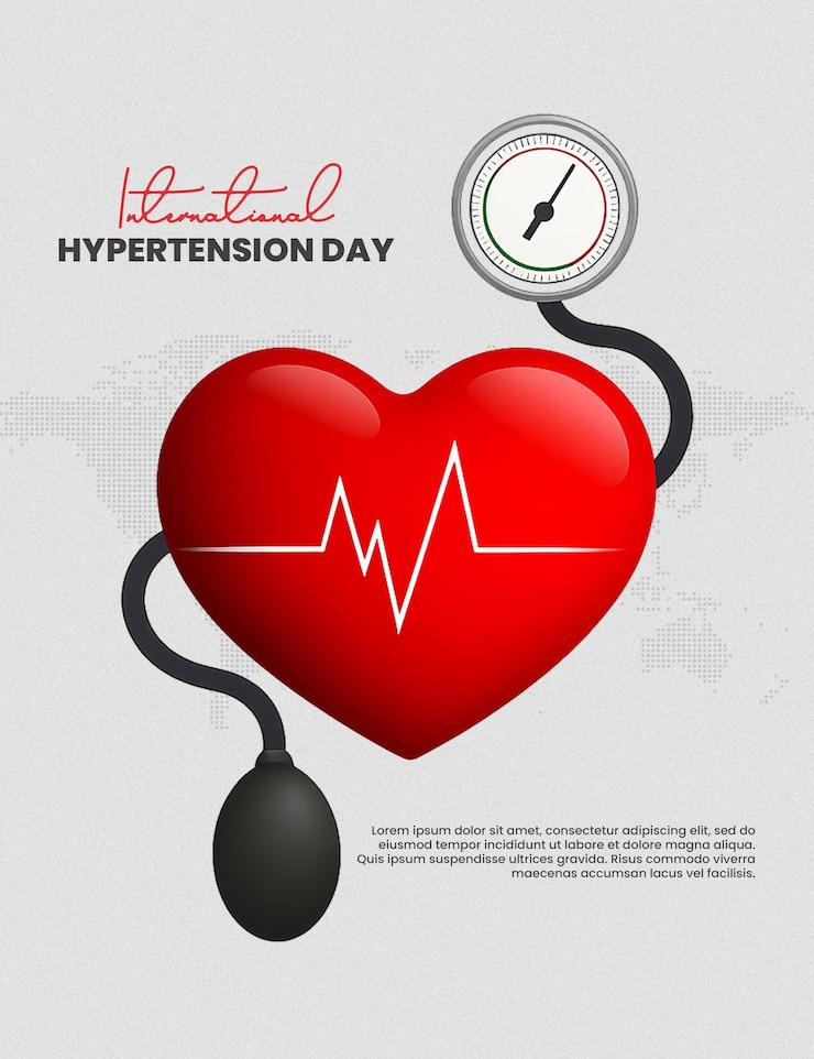 PSD world hypertension day editable psd template