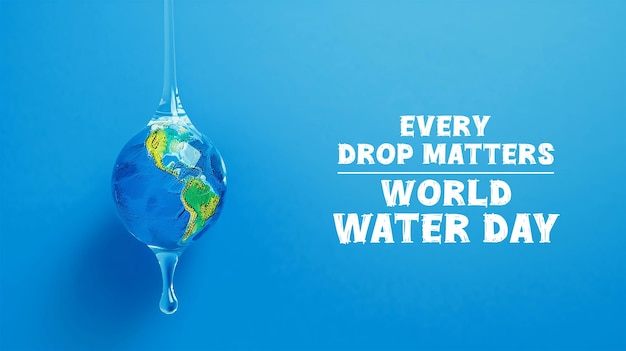 PSD 세계에서 깨한 물의 물방울과 신선한 파란 물의 파동 디자인 환경을 저장하는 개념