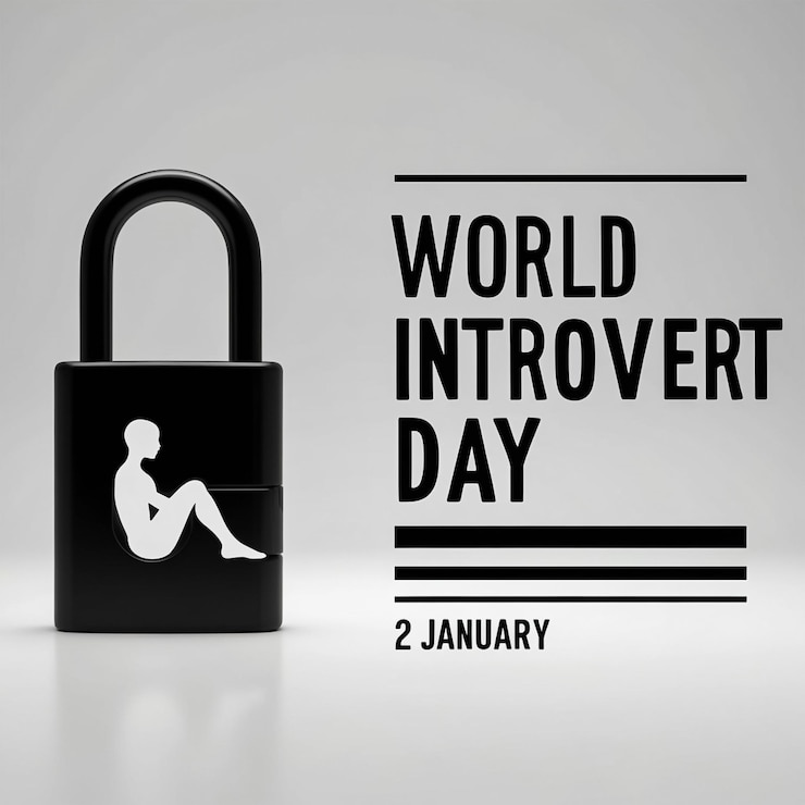 PSD world introvert day social media design