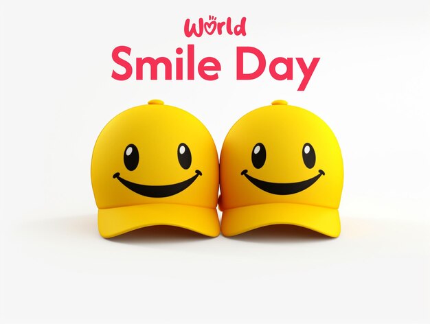 PSD world laughter day and world smile day background