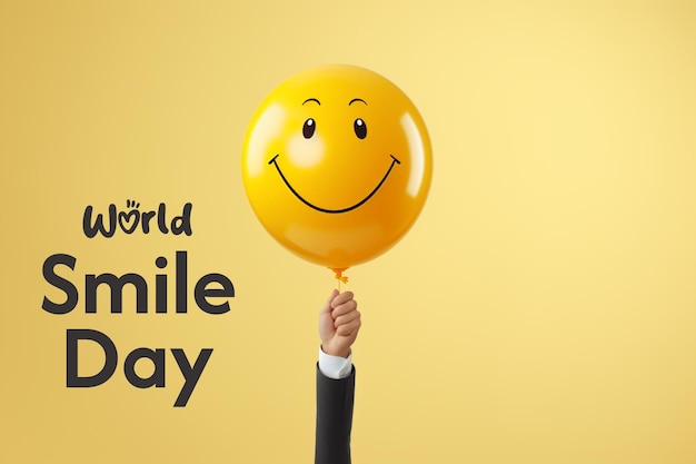 PSD world laughter day and world smile day