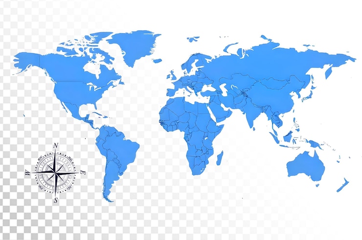 PSD world map global globalization