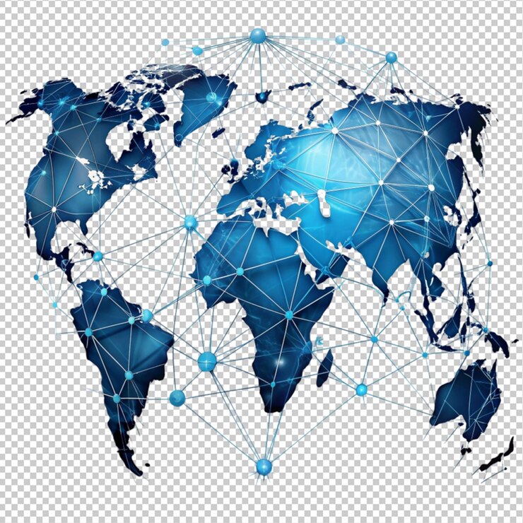 PSD world map global international globalisation concept