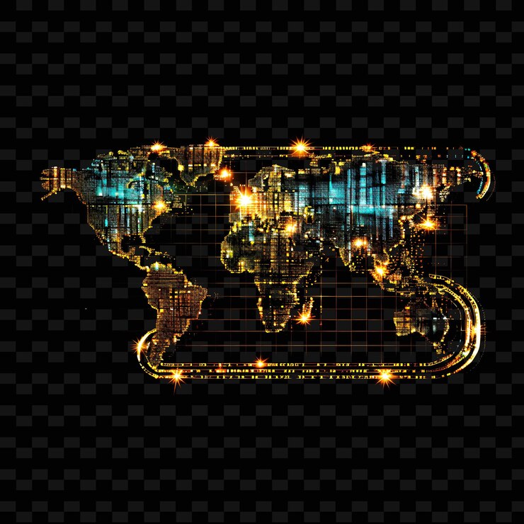 PSD a world map with the words quot the word lion quot on it