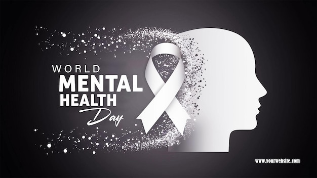 world mental health day banner design empower your mind with love