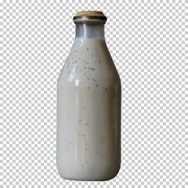 World milk day milk or yogurt splashes flowing cream milk bottle cow isolated png background