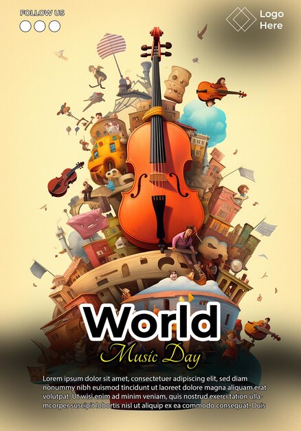 PSD world music day poster