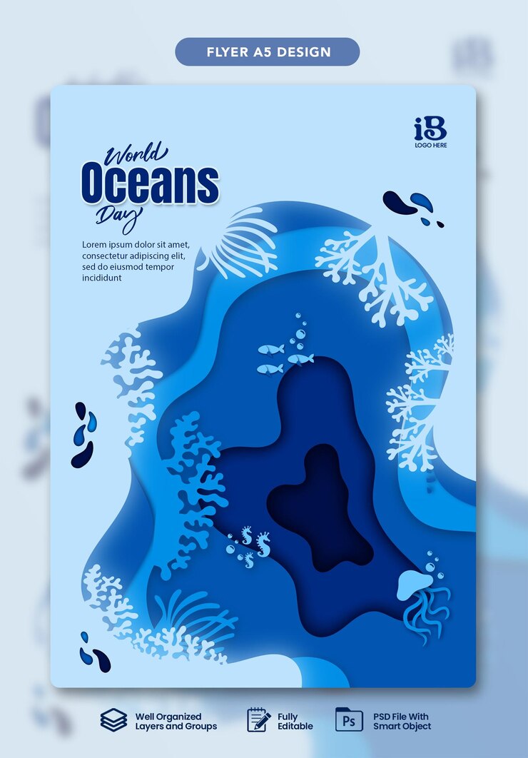 PSD world oceans day flyer