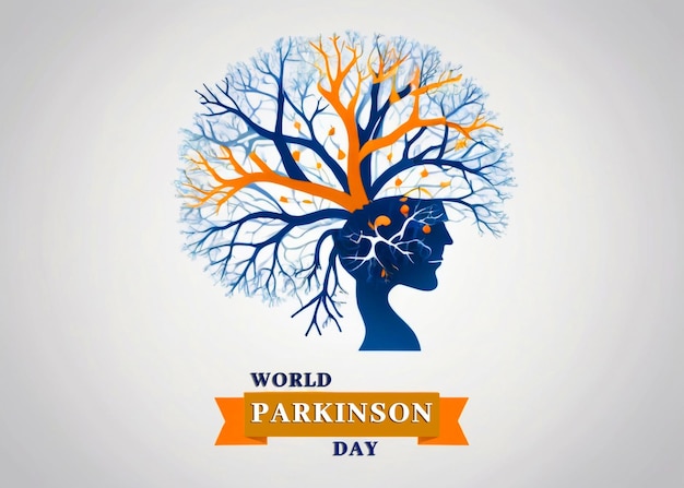 PSD world parkinson disease day april 11 holiday concept template for psd background banner card post