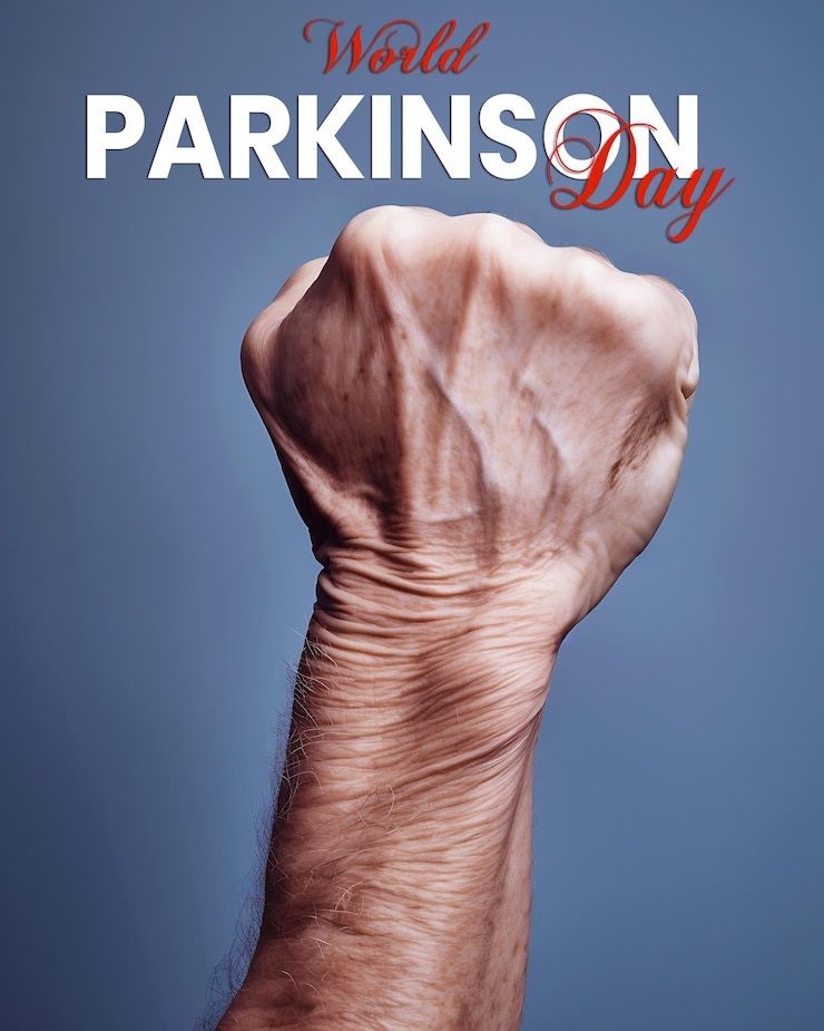 PSD world parkinsons disease awareness month and social media poster template design