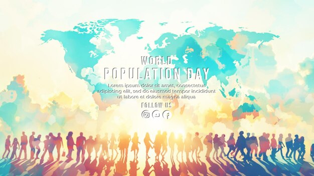 PSD world population day background