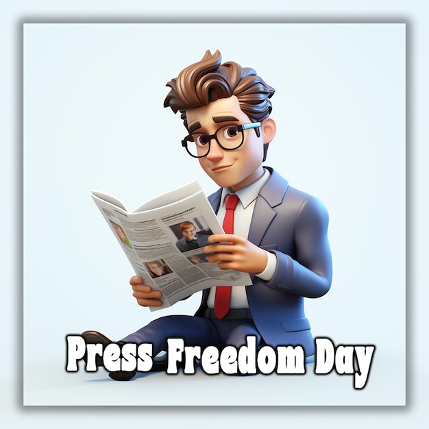 PSD world press freedom day background