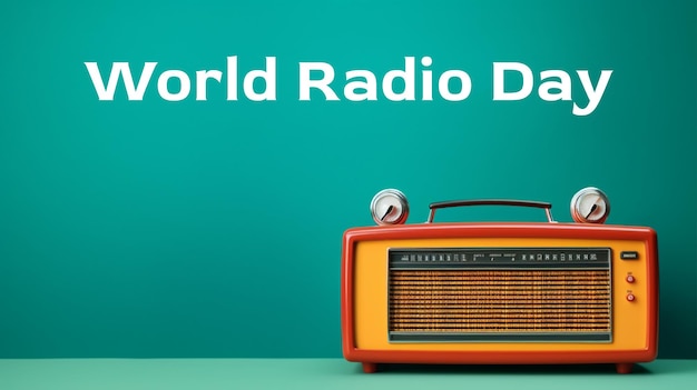 World radio day background