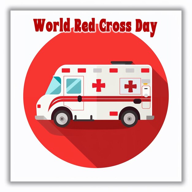 World red cross day international celebration background