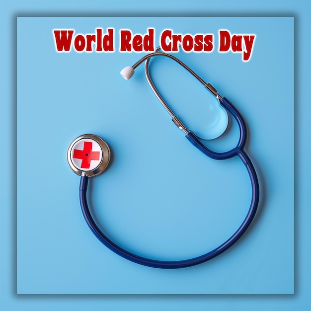 PSD world red cross day international celebration background