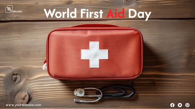 PSD world red cross day and world first aid day for social media post banner