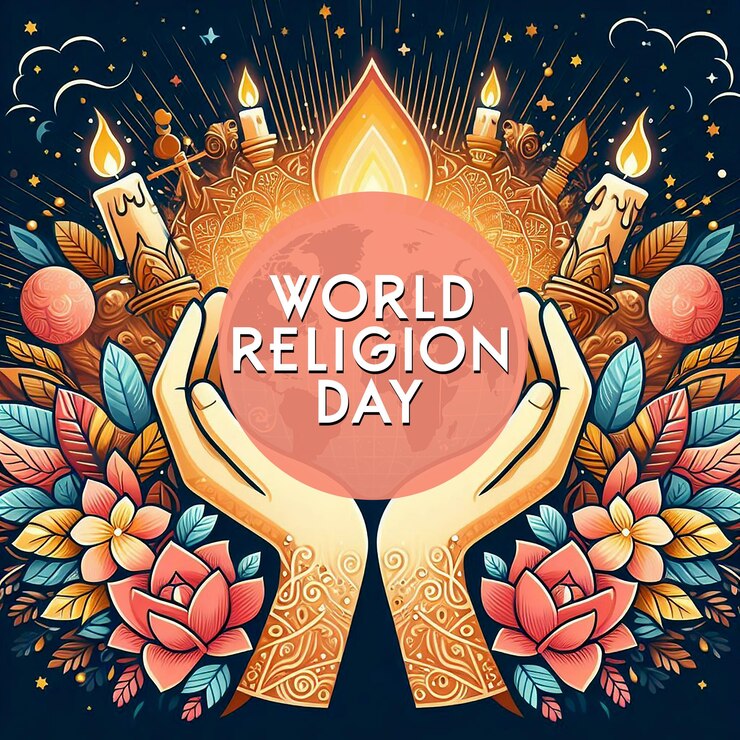PSD world religion day background template religion day banner template