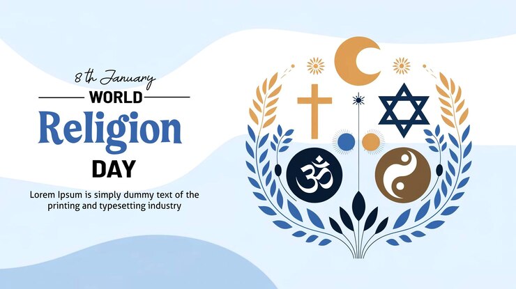 PSD world religion day background