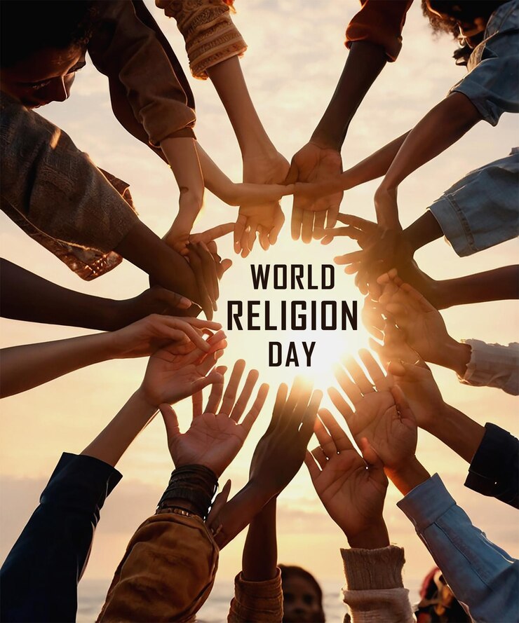 PSD world religion day background