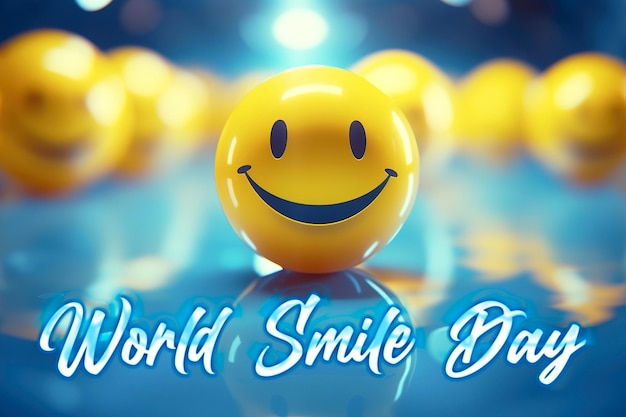 PSD world smile day background