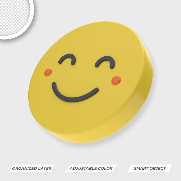 World smile day emojis composition premium psd