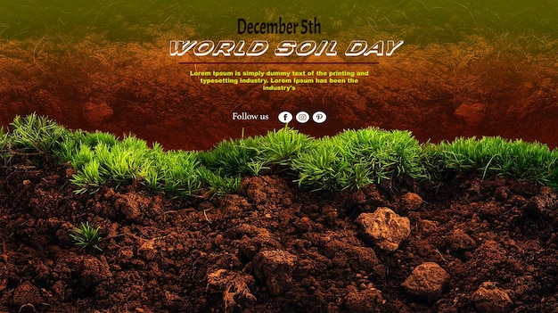 world soil day design banner