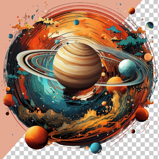 PSD world space day png illustration