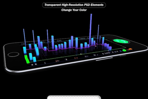 PSD world stock graph has down from virus corona outbreak