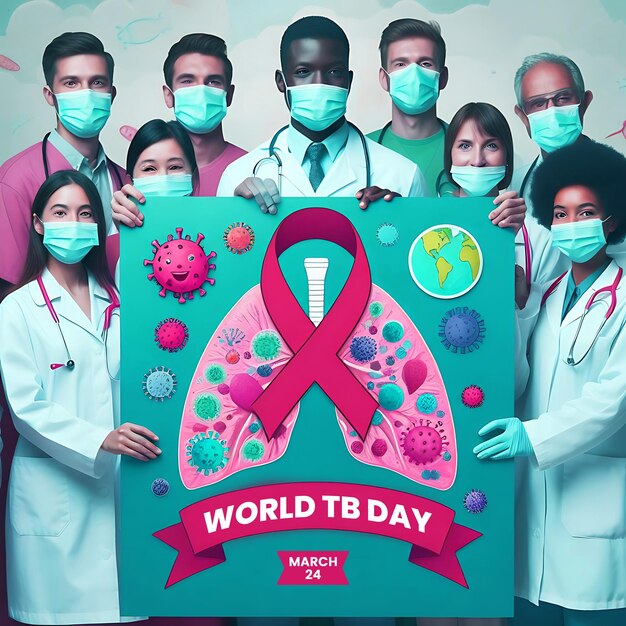 PSD world tb day design template lets end tb