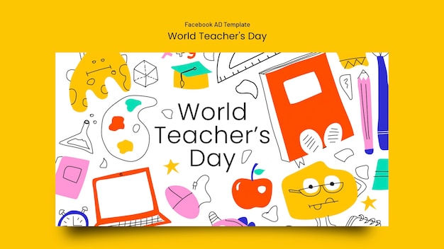 World teachers' day facebook template