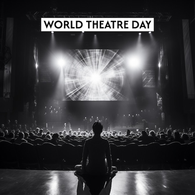 World theatre day background