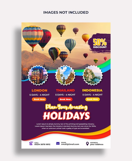 World travel flyer