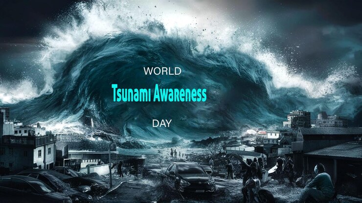 PSD world tsunami awareness day background