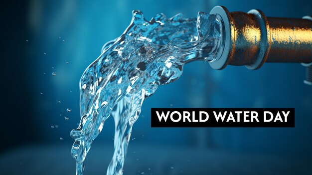 PSD world water day background