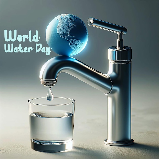 PSD world water day background