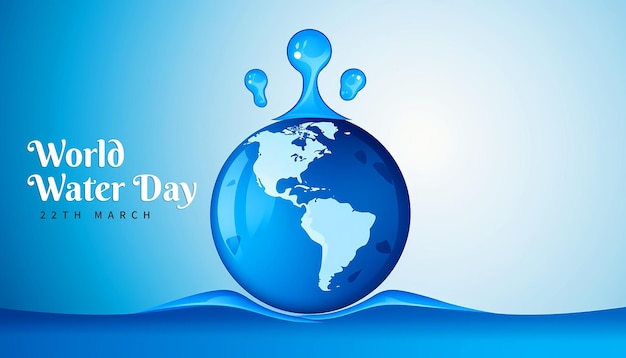 World water day background