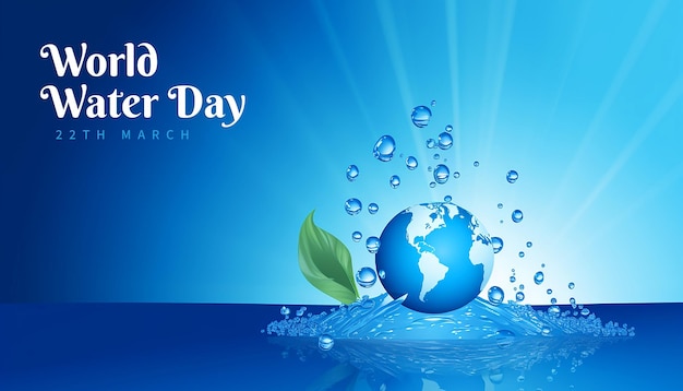 PSD world water day background