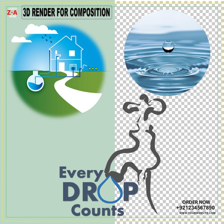 PSD world water day drinking water water blue logo environmental earth