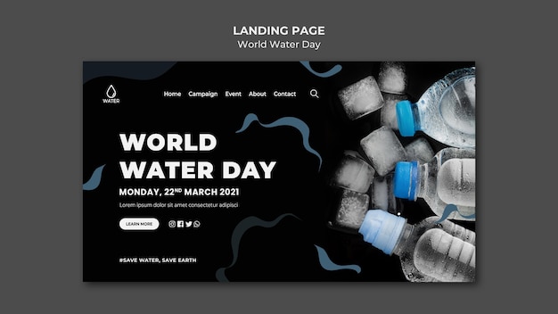 World water day landing page