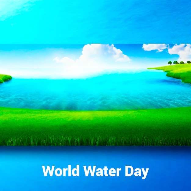 PSD world water day post template design facebook post world water day