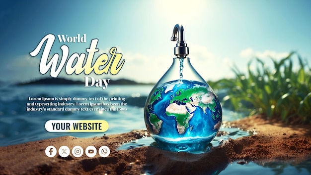 World Water Day Social Media Banner