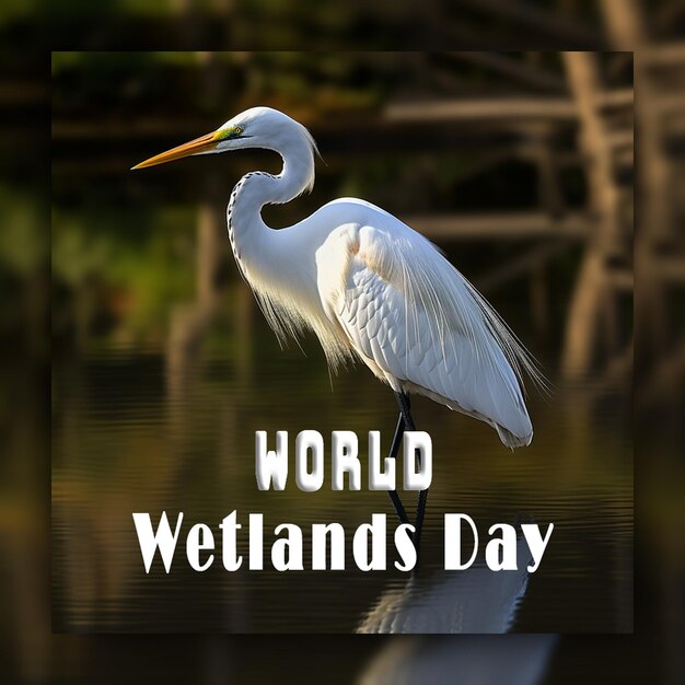 PSD world wetlands day background