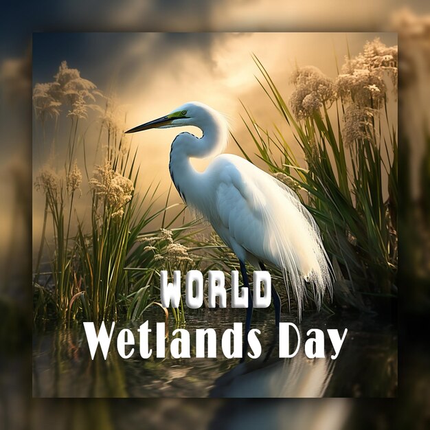 PSD world wetlands day background