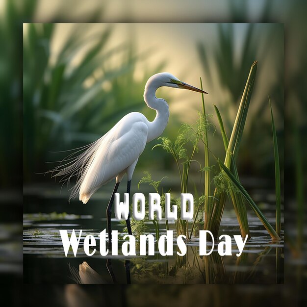 PSD world wetlands day background