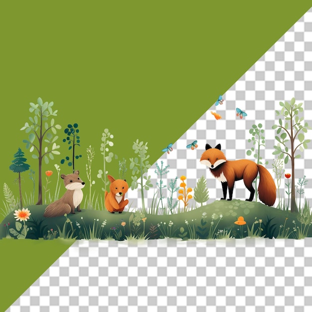 PSD world wildlife day png illustration